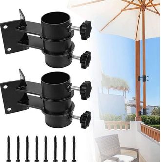 OEM Juego De 2 Bases Para Sombrillas De Patio, Soportes De Base Resistentes Para Sombrillas De Patio Y Barandillas De Patio