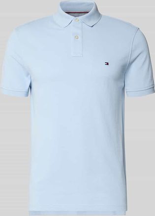 Tommy Hilfiger Regular Fit Poloshirt aus Baumwoll-Mix in Hellblau, Gr&ouml;&szlig;e XXL