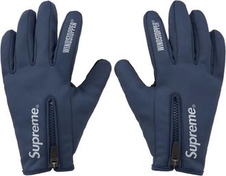 SUPREME Windstopper handschoenen met rits - Blauw