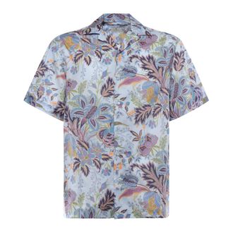 Etro Etro, Short Sleeve Shirts, male, Multicolor, Size: S Short Sleeve Shirt