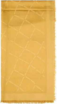 Longchamp Sciarpa con frange - Giallo