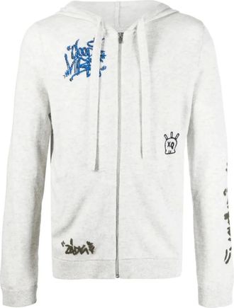 Zadig&Voltaire Felpa con cappuccio grigia ricamata - - Sweatshirts & Hoodies - Uomo - Grigio - L