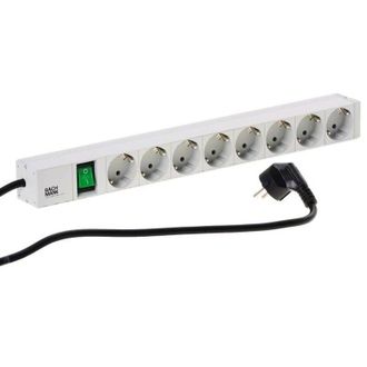 Bachmann Regleta De Enchufes De 19 Pulgadas 8 Tomas 1x Interruptor 1u (333.400)