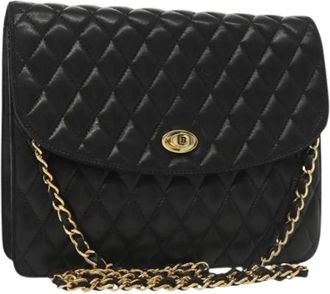 Bally Tweedehands leren schoudertassen - Dames - Vintage Schoudertas - Zwart - ONE Size - Vintage