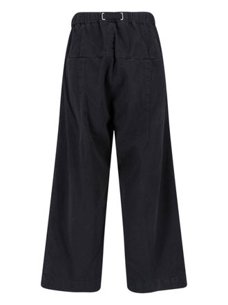 White Sand Mens Trousers Black Cotton