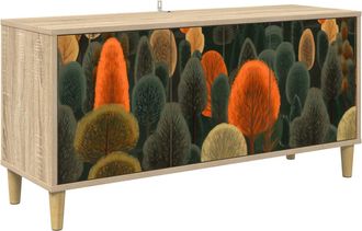 vidaXL Mueble De Tv Zaandam 102 X 33 X 50 Cm Sonoma Vidaxl