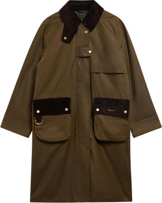 Barbour Kirklees gewaxte jas - Dames - Mantels - Bruin - Maat: M Katoen