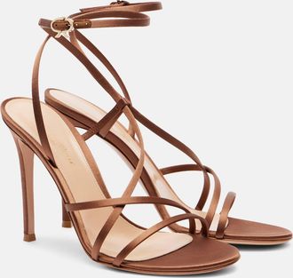 Gianvito Rossi Sandali 105 in crêpe di raso