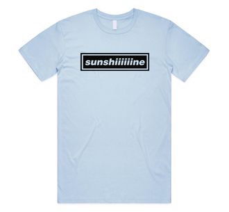 Sanfran Clothing Sunshiiine Top Britpop UK 90s 00s Merch Tour Rock Band 2025 Sunshine Going Shes Electric Unisex T-Shirt Tee Extra Large/Light Blue