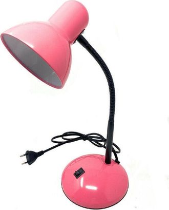 Trade Shop Trade Shop Traesio - Trade Shop - Lampada Da Scrivania Con Braccio Flessibile Luce Lume Tavolo Per Cameretta Color - Rosa