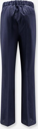 Hev&ograve; Mens Trousers Blue Linen
