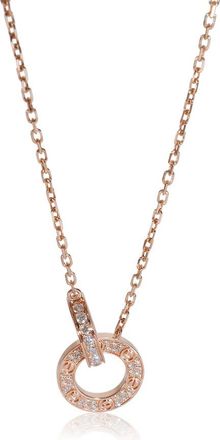 Cartier Pre-Owned Cartier Rose Gold Diamond Love Pendant