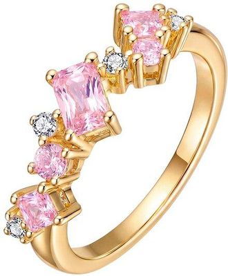 Rachel Glauber 14K Plated Cz Ring