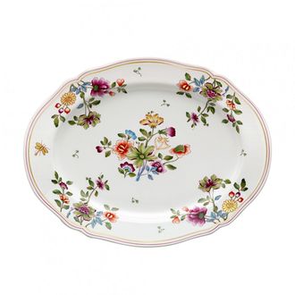 Ginori 1735 Granduca Coreana - Flat Oval Tray 34 cm