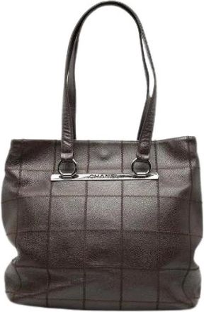 Chanel Pre-owned Tote Bags, female, Brown, Size: ONE SIZE Pre-owned Vintage Tote Bag