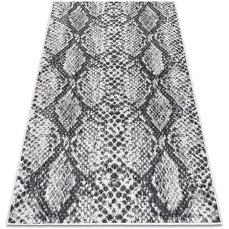 RugsX Rugsx - Alfombra Sisal Sion Piel De Serpiente 22162 Tejido Plano Ecru / Negro Beige 140x190 Cm