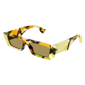 Gucci Rechthoekige Zonnebril - unisex - Accessoires - Veelkleurig - Maat: 54 MM Polyamide
