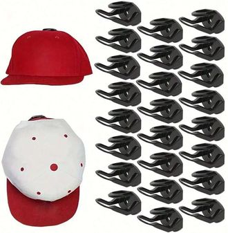 OEM Juego De 24 Ganchos Para Sombreros, Perchero De Pared Para Gorras, Con Adhesivo En La Parte Posterior, No Requiere Perforaci&oacute;n, F&aacute;cil Instalaci&oacute;n, Per