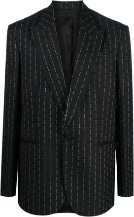 Alyx Geborduurde wol-kasjmier blazer - Heren - Blazers - Zwart - L - Wol - Jassen