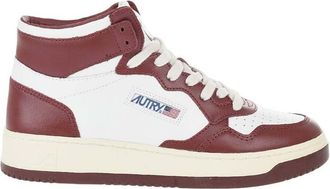 Autry Burgundy Color Block Medalist Sneakers