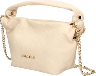 Marc Ellis Gewatteerde Schoudertas - Dames - Handtassen - Beige - ONE Size - Leer - Tassen