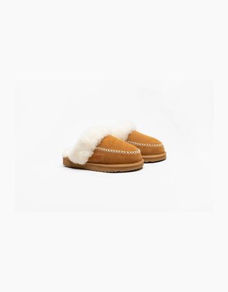 Osprey Womens Osprey London The Celeste Suede Womens Chestnut Slippers - Brown - Size: 7