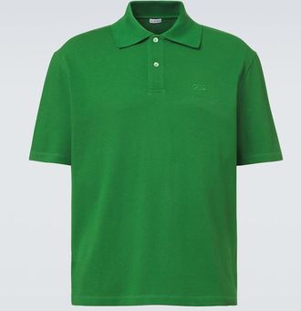 Loewe Polo in cotone con logo ricamato
