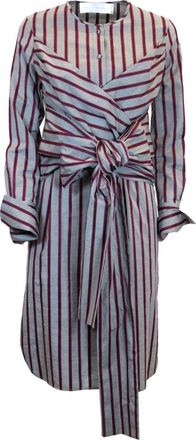 Victoria Beckham Shirt Kleedjes - Dames - Korte kleedjes - Veelkleurig - XS - Katoen - Kleedjes