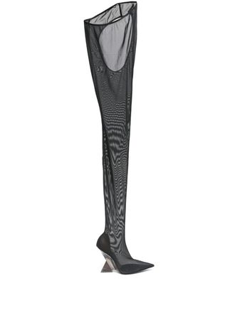 The Attico 105mm Cheopissima boots - women - Leather - 40.5 - Black