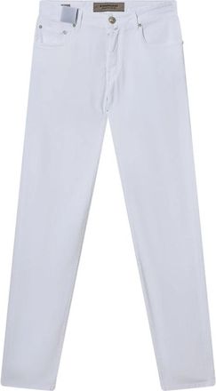 Hand Picked Slim-Fit Jeans - Heren - Slim Fit Jeans - Wit - W34 - Denim - Jeans