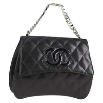Chanel Tweedehands leren handtassen - Dames - Vintage Schoudertas - Zwart - ONE Size - Vintage