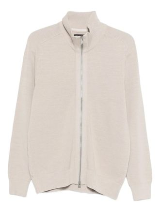 Marc O'Polo zip-up cardigan - men - Cotton - L - Neutrals
