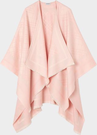 Burberry Check Wool Cashmere Cape