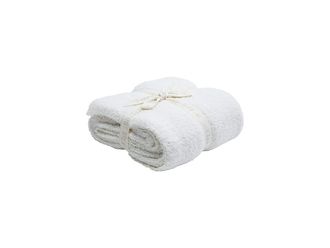 Barefoot Dreams CozyChic Throw Blankets Cream, Polyester