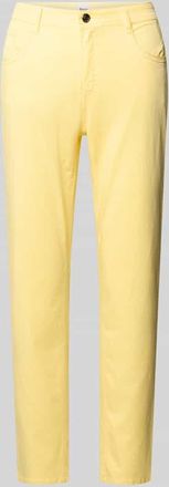 Brax Brax Hose in verk&uuml;rzter Passform Modell Mary in Hellgelb, Gr&ouml;&szlig;e 34