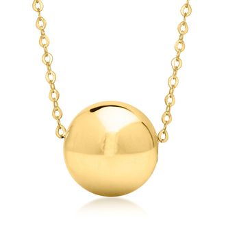 Ross-Simons Italian 14kt Yellow Gold Bead Necklace