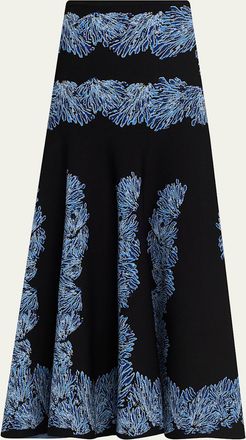 Ulla Johnson Alessia Jacquard Knit Maxi Skirt