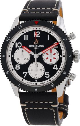 Breitling Pre-owned Breitling Classic AVI Mosquito 42mm Chronograph Automatic Black Dial Mens Watch Y233801A1B1A1