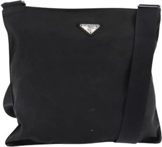 Prada Pre-owned Cross Body Bags, female, Black, Size: ONE SIZE Pre-owned Nylon prada-bags