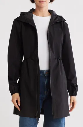 The North Face Daybreak Water Repellent Mid Rain Parka in Tnf Black at Nordstrom, Size X-Large