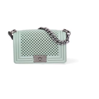 Marc Ellis Gewatteerde PVC Handtas - Dames - Tassen - Groen - Maat: ONE Size