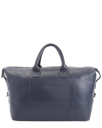 Royce New York Leather Overnight Duffel Bag