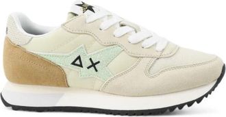 Sun 68 Stargirl Glitter Sneaker - Dames - Sneakers - Beige - 37 EU - Leer - Schoenen