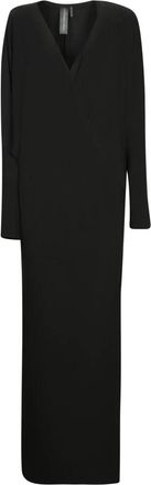 Norma Kamali Dolman Wrap Gown - Dames - Maxi kleedjes - Zwart - XS - Polyester - Kleedjes