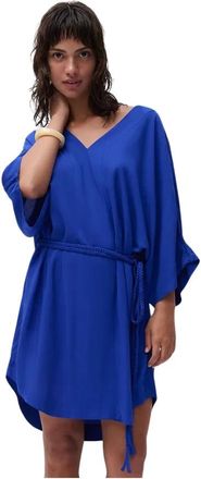 Chantelle Dames, Jurken, Blauw, Maat: L/Xl Viscose