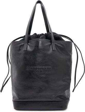 Saint Laurent Black Leather Tote Bag (Pre-Owned)