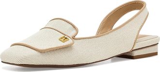 Franco Sarto Teagan Womens Flat Shoes Natural Beige : 9.5 M, Leather