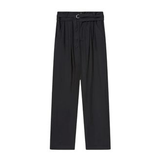Isabel Marant Broeken, Dames, Zwart, S, Linnen, Celia Pants