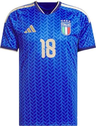 adidas Italy 26 Home Barella Jersey Asia Sizing Bold Blue KW7734