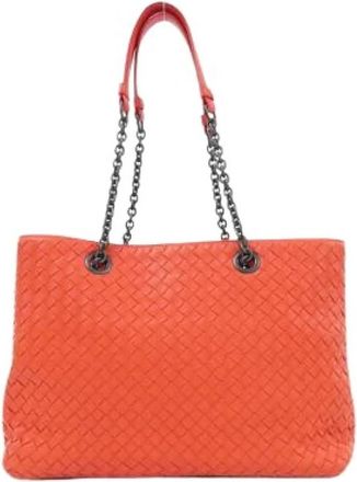 Bottega Veneta Pre-owned Lamb Bag - Dames - Vintage Shopper - Rood - ONE Size - Leer - Vintage